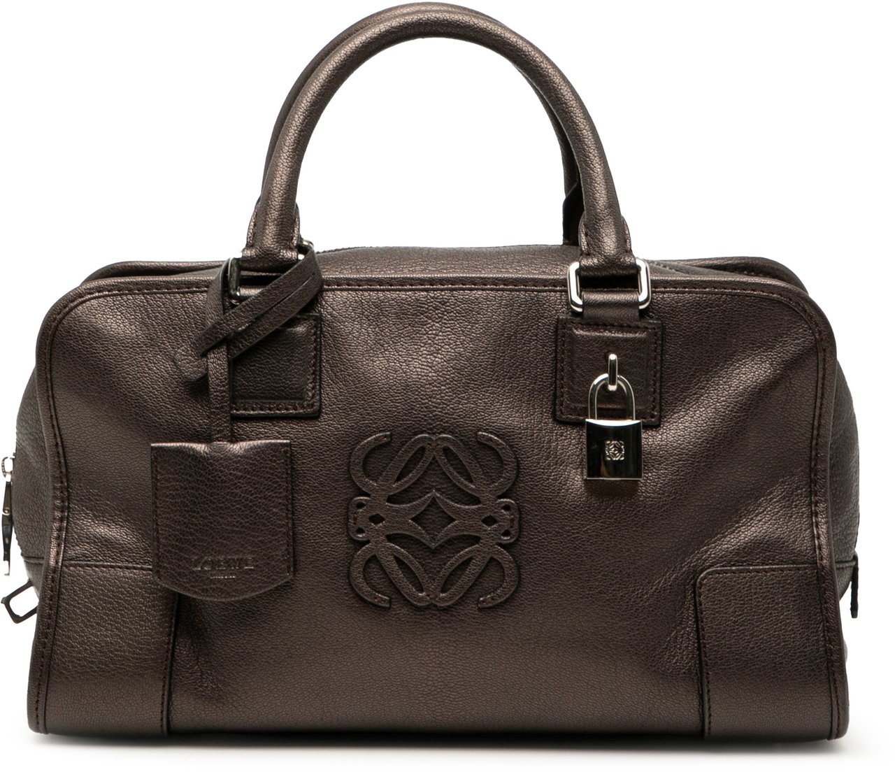 Loewe Metallic Goatskin Amazona 28 Bruin