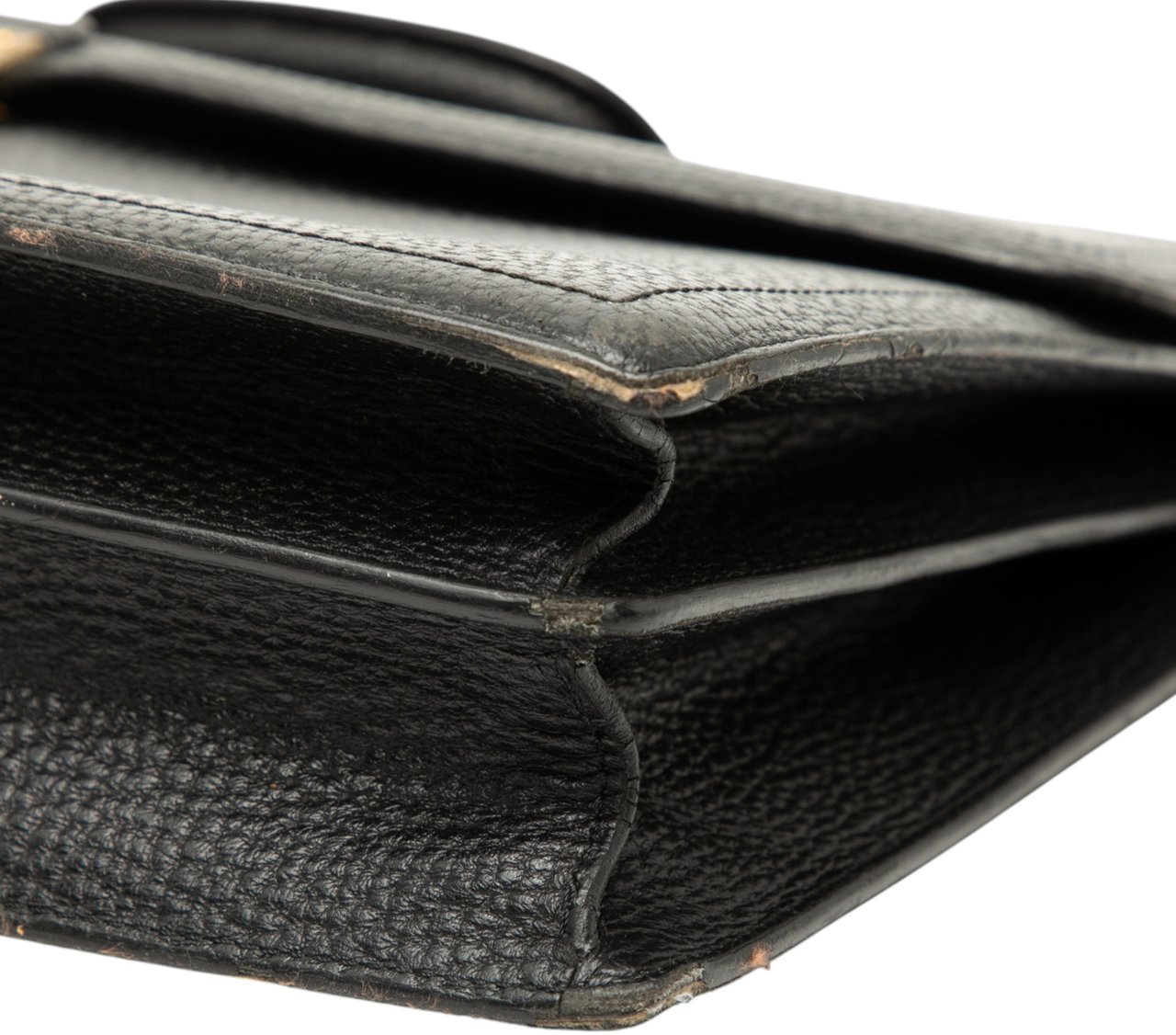 Loewe Leather Anagram Business Bag Zwart