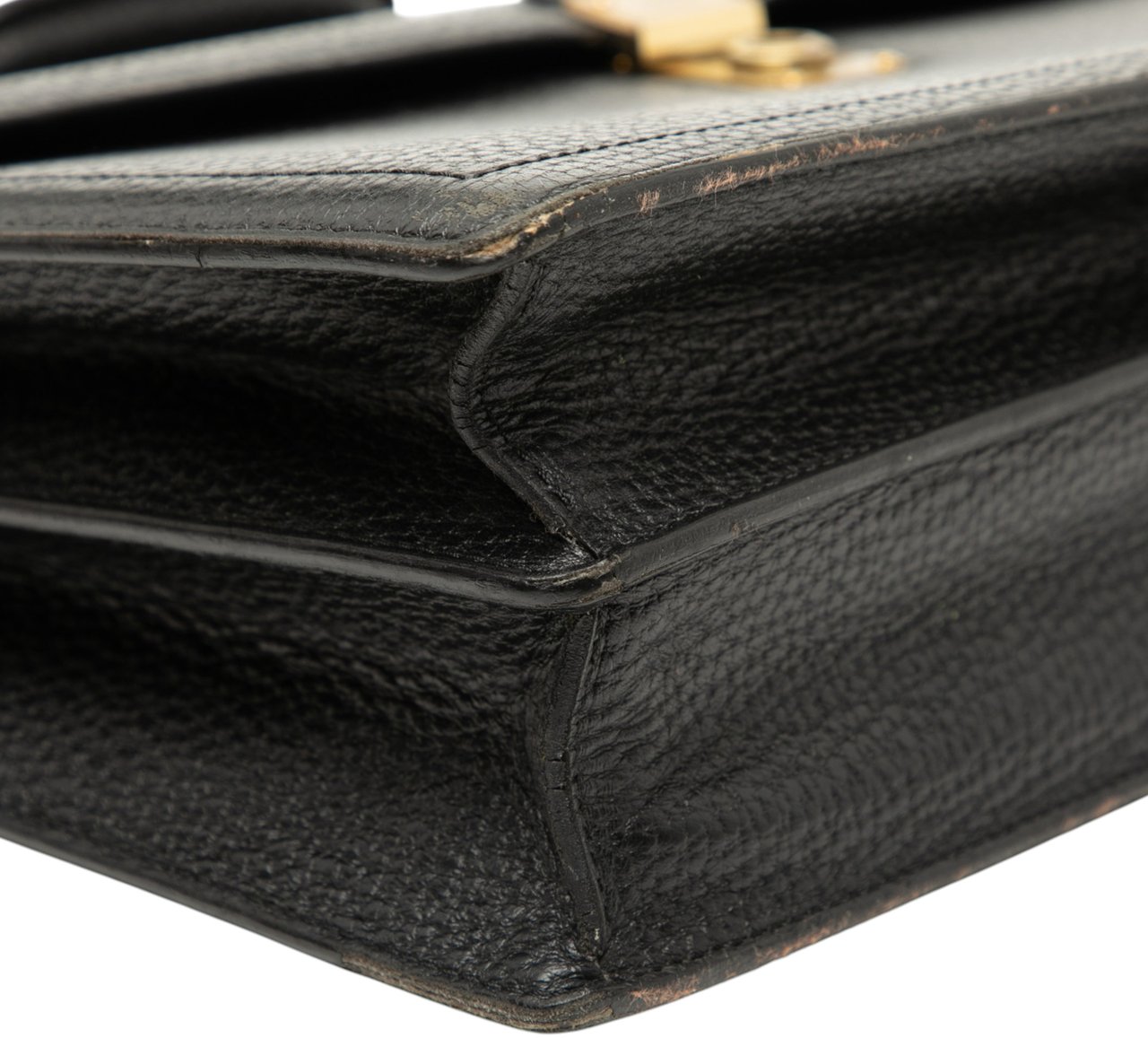 Loewe Leather Anagram Business Bag Zwart