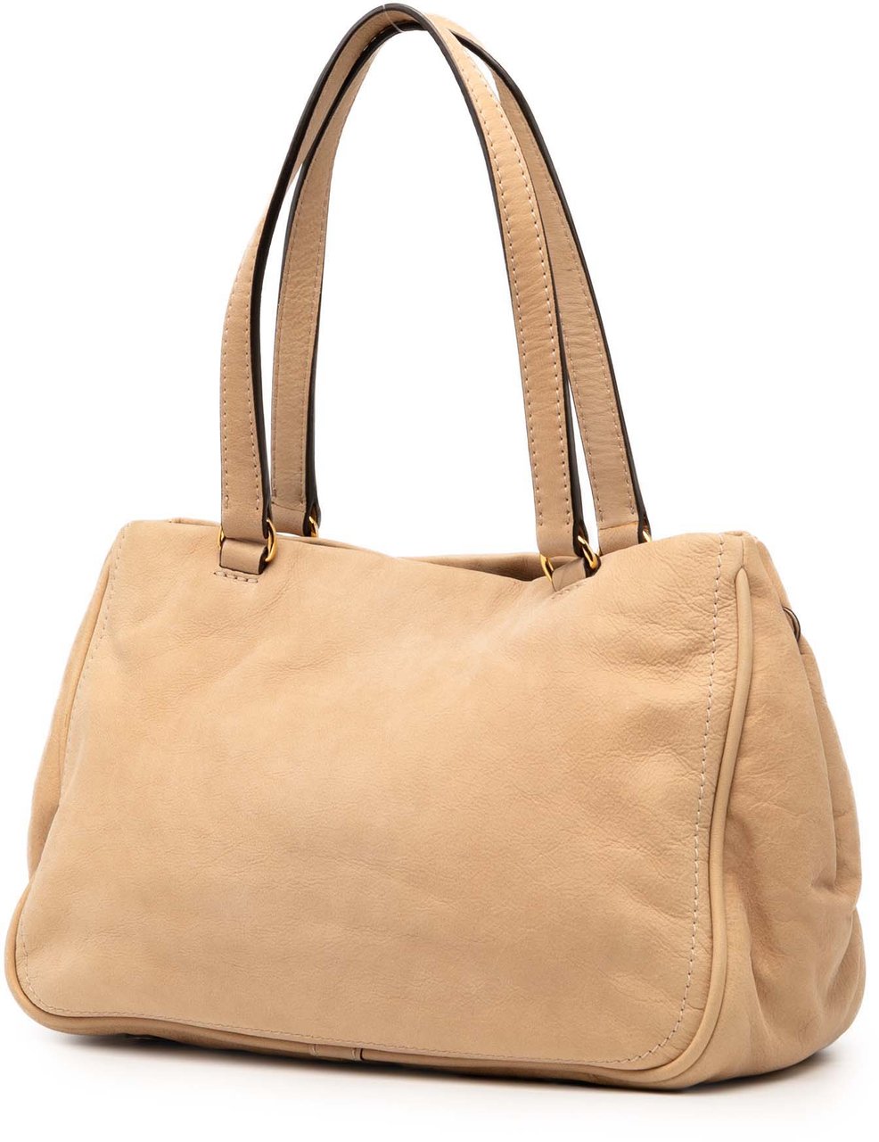 Loewe Nubuck Anagram Madrid Fringe Shoulder Bag Bruin