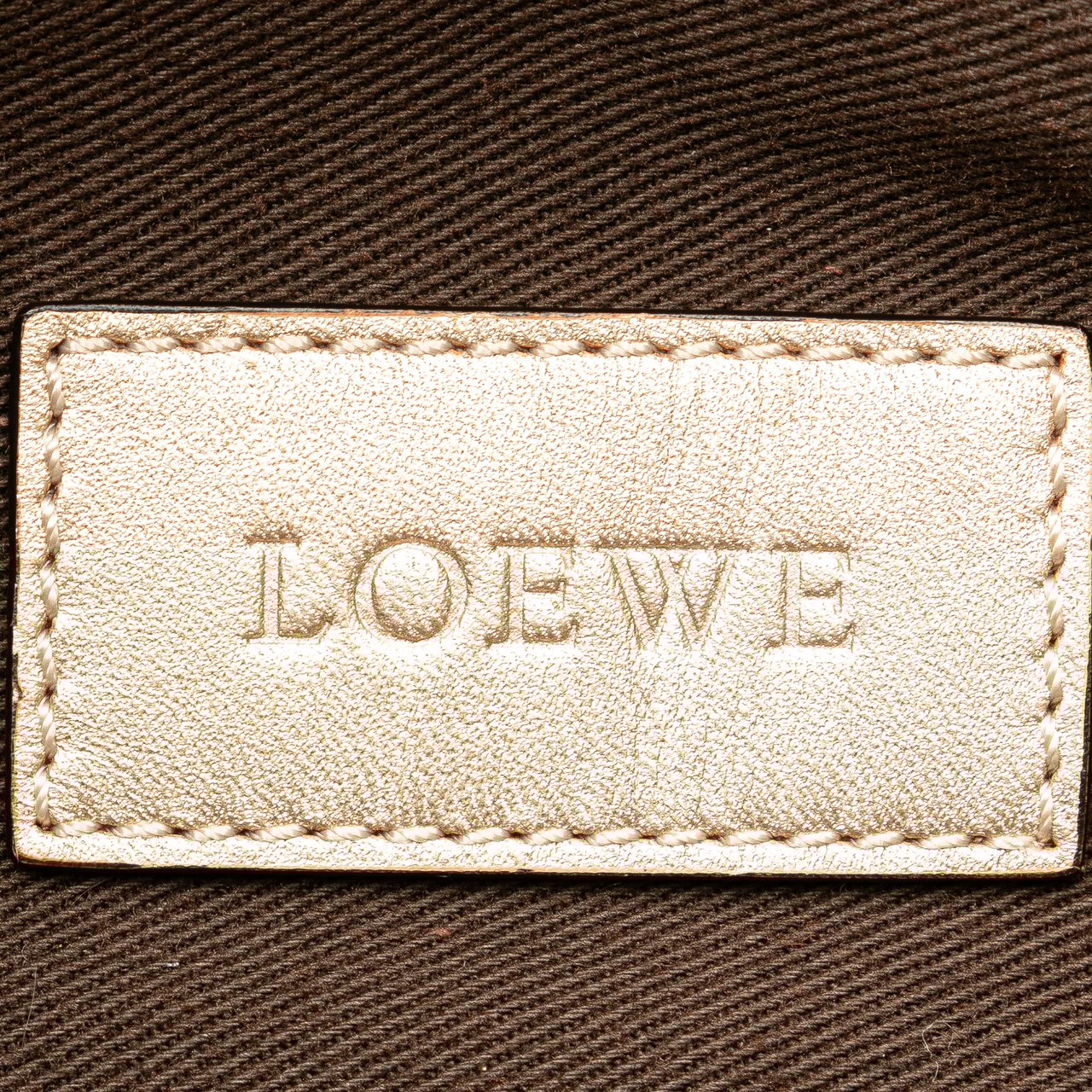 Loewe Anagram Canvas Satchel Bruin
