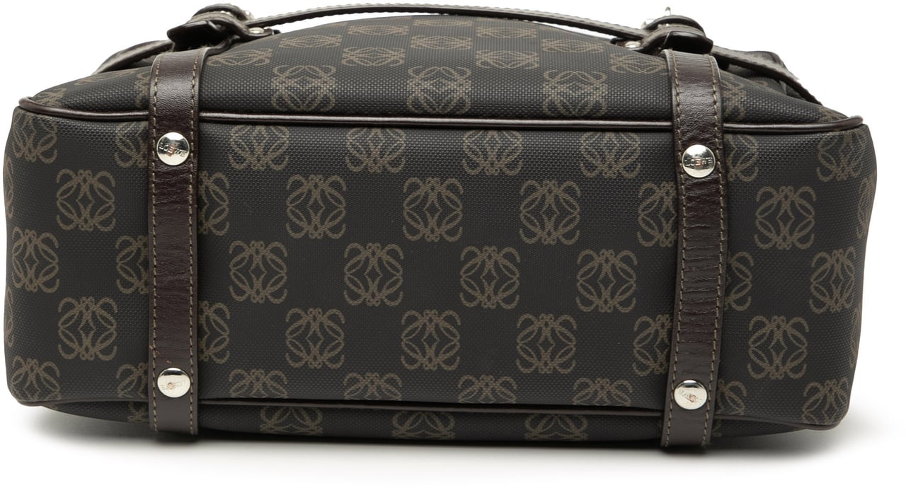 Loewe Anagram Coated Canvas Handbag Bruin