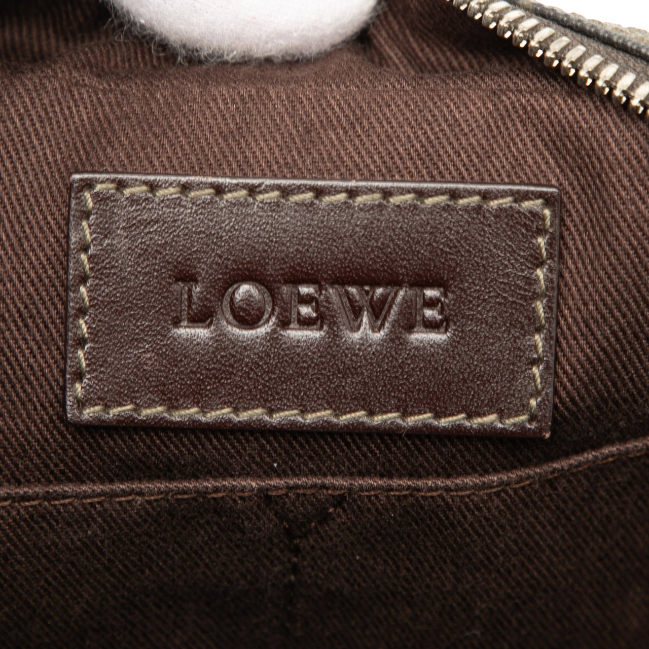 Loewe Anagram Coated Canvas Handbag Bruin