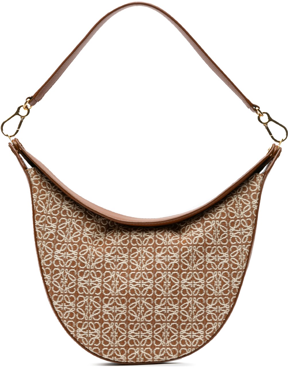 Loewe Anagram Canvas Luna Hobo Bruin