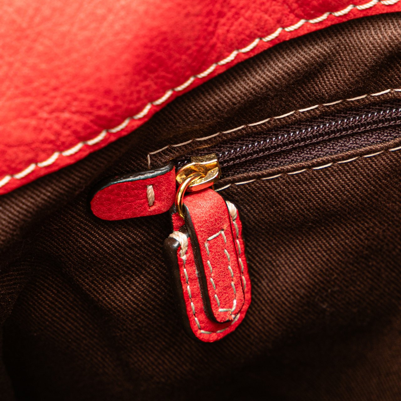 Loewe Nubuck Anagram Madrid Fringe Shoulder Bag Rood