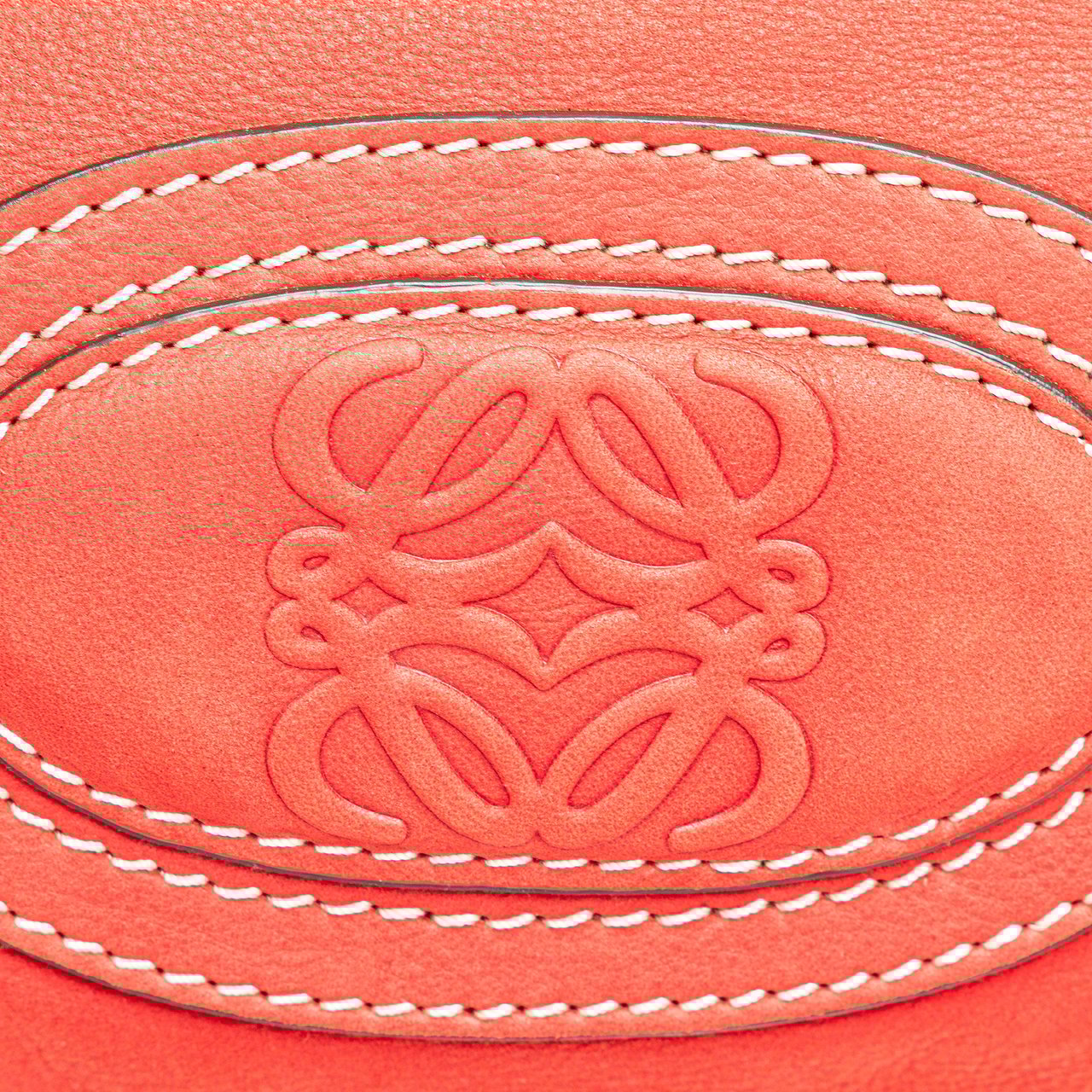 Loewe Nubuck Anagram Madrid Fringe Shoulder Bag Rood