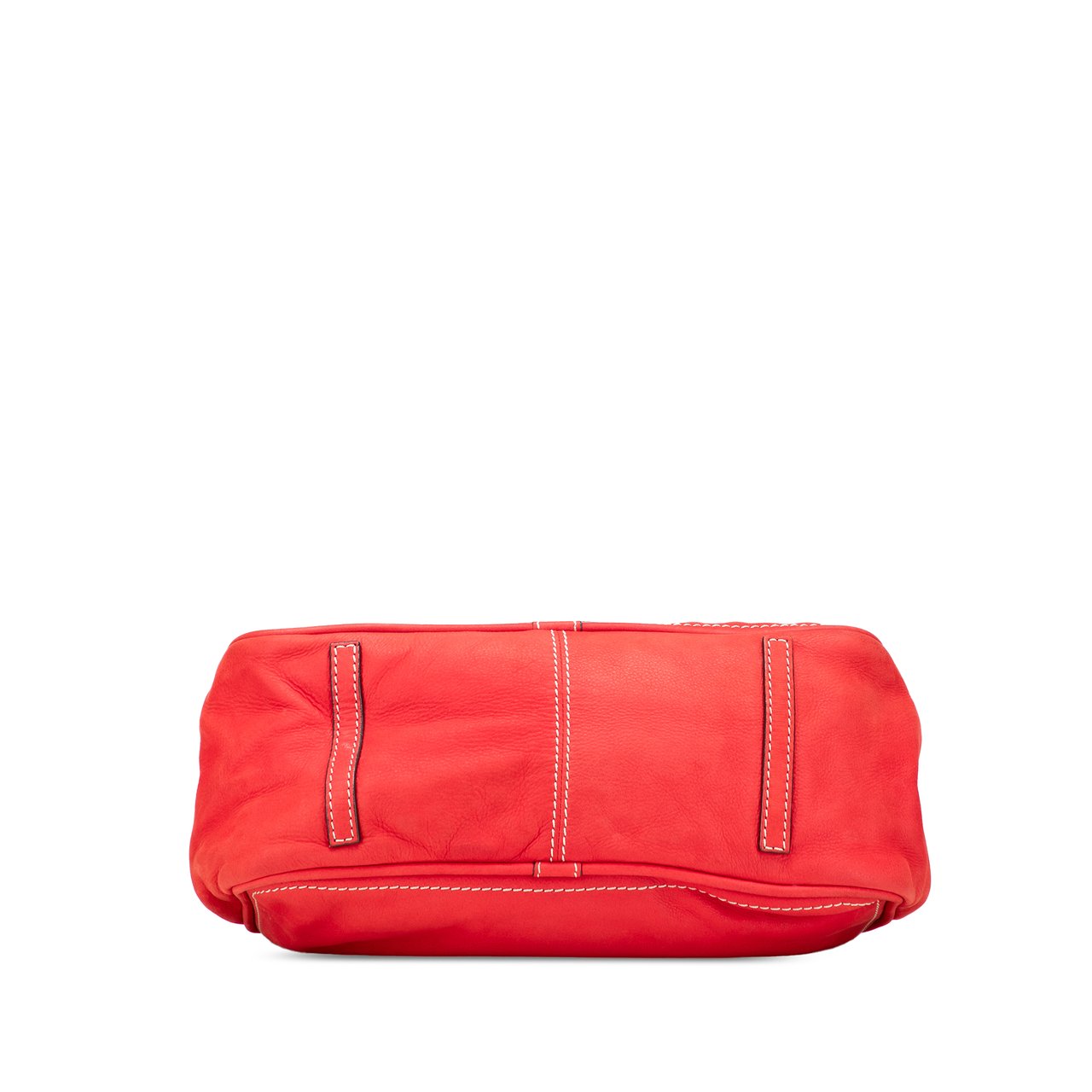 Loewe Nubuck Anagram Madrid Fringe Shoulder Bag Rood