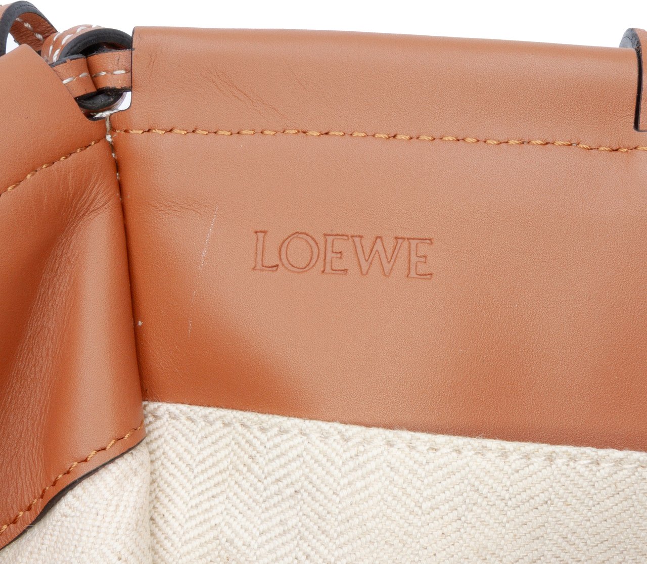 Loewe Large Canvas Cushion Tote Bruin