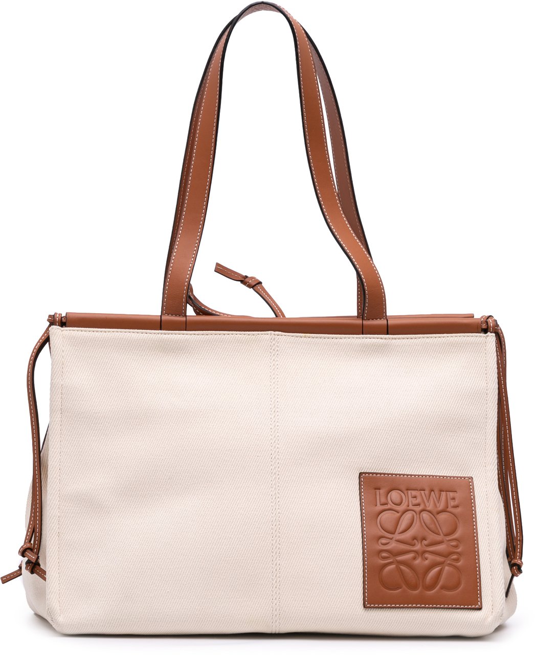 Loewe Large Canvas Cushion Tote Bruin