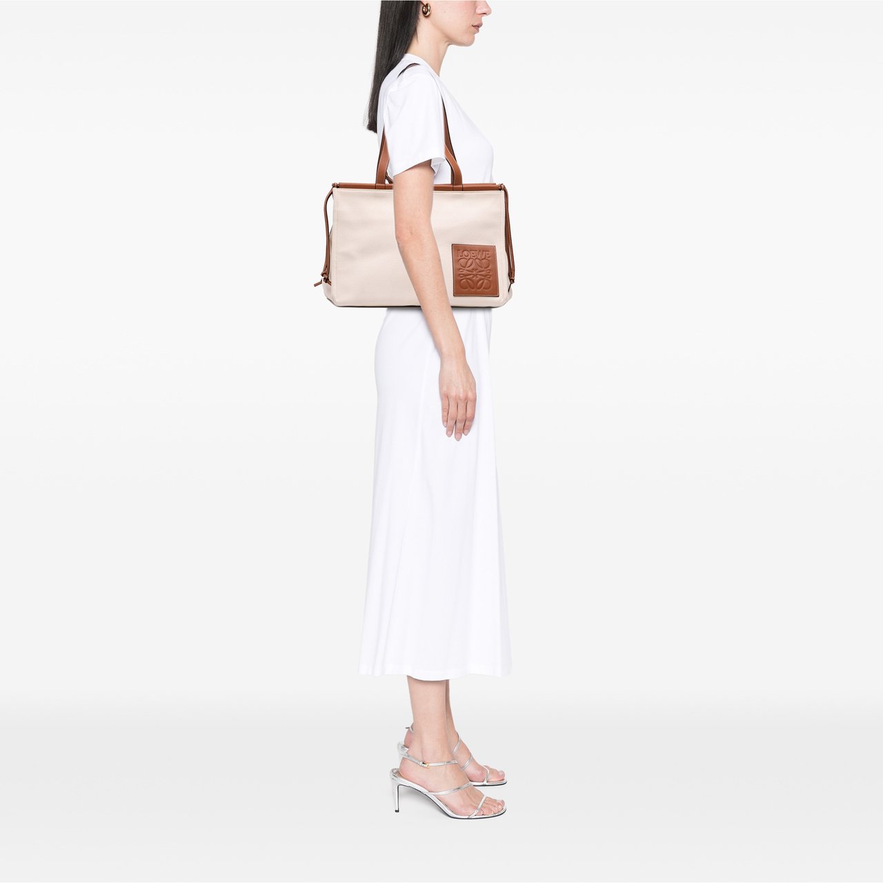 Loewe Large Canvas Cushion Tote Bruin