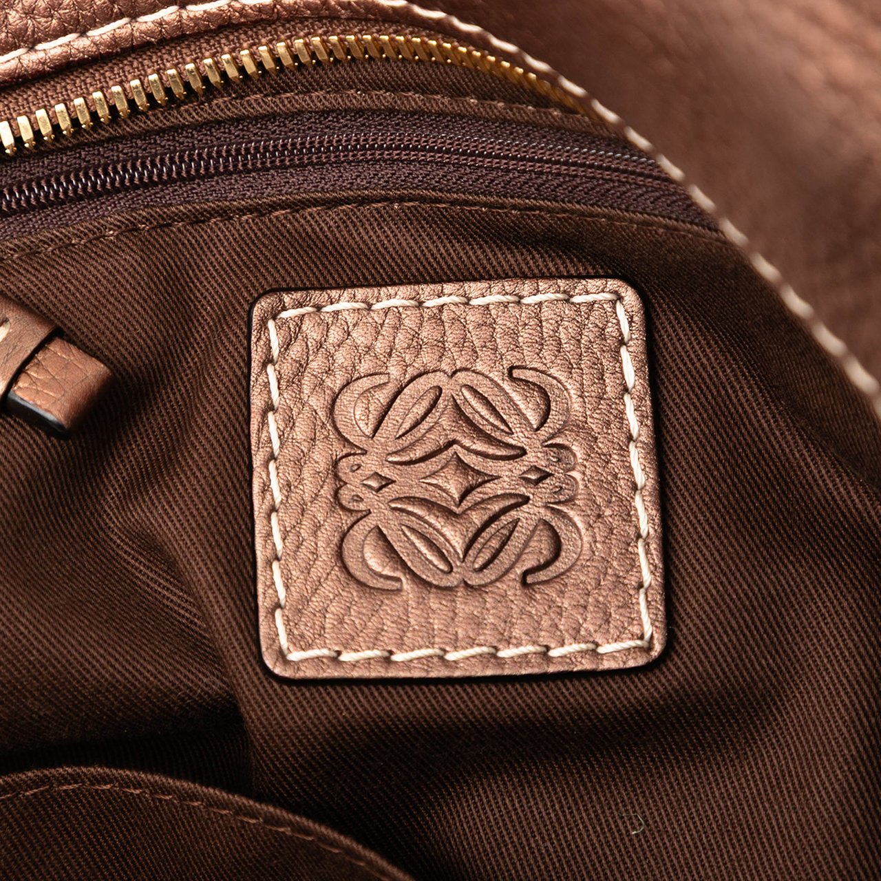 Loewe Anagram Canvas Tote Bruin