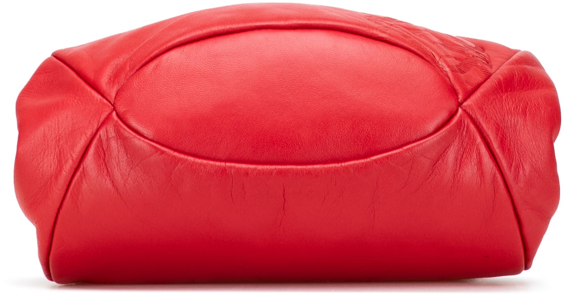 Loewe Leather Anagram Frame Handbag Rood