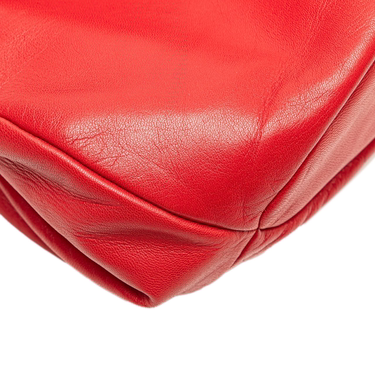 Loewe Leather Anagram Frame Handbag Rood