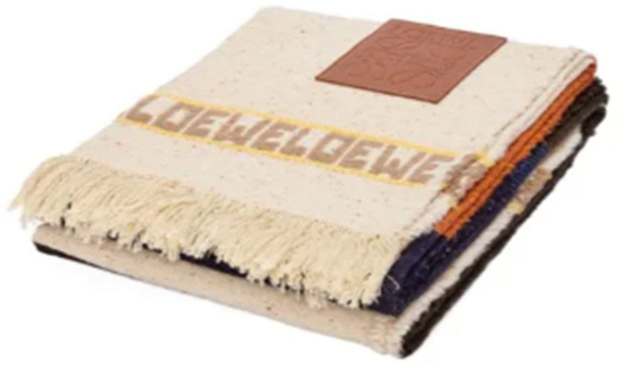 Loewe Loewe Wool Blend Blancket Beige
