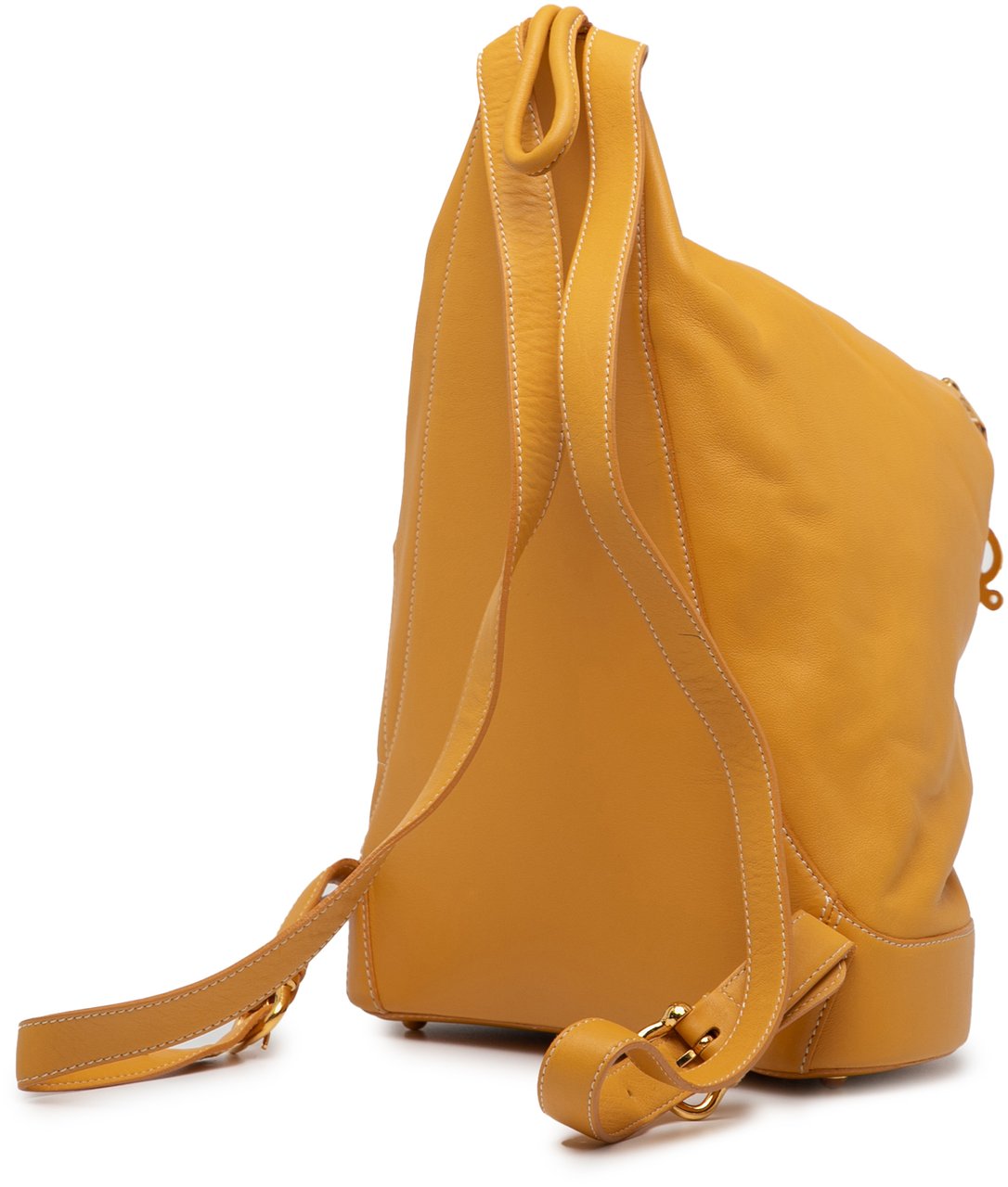 Loewe Leather Anton Backpack Geel