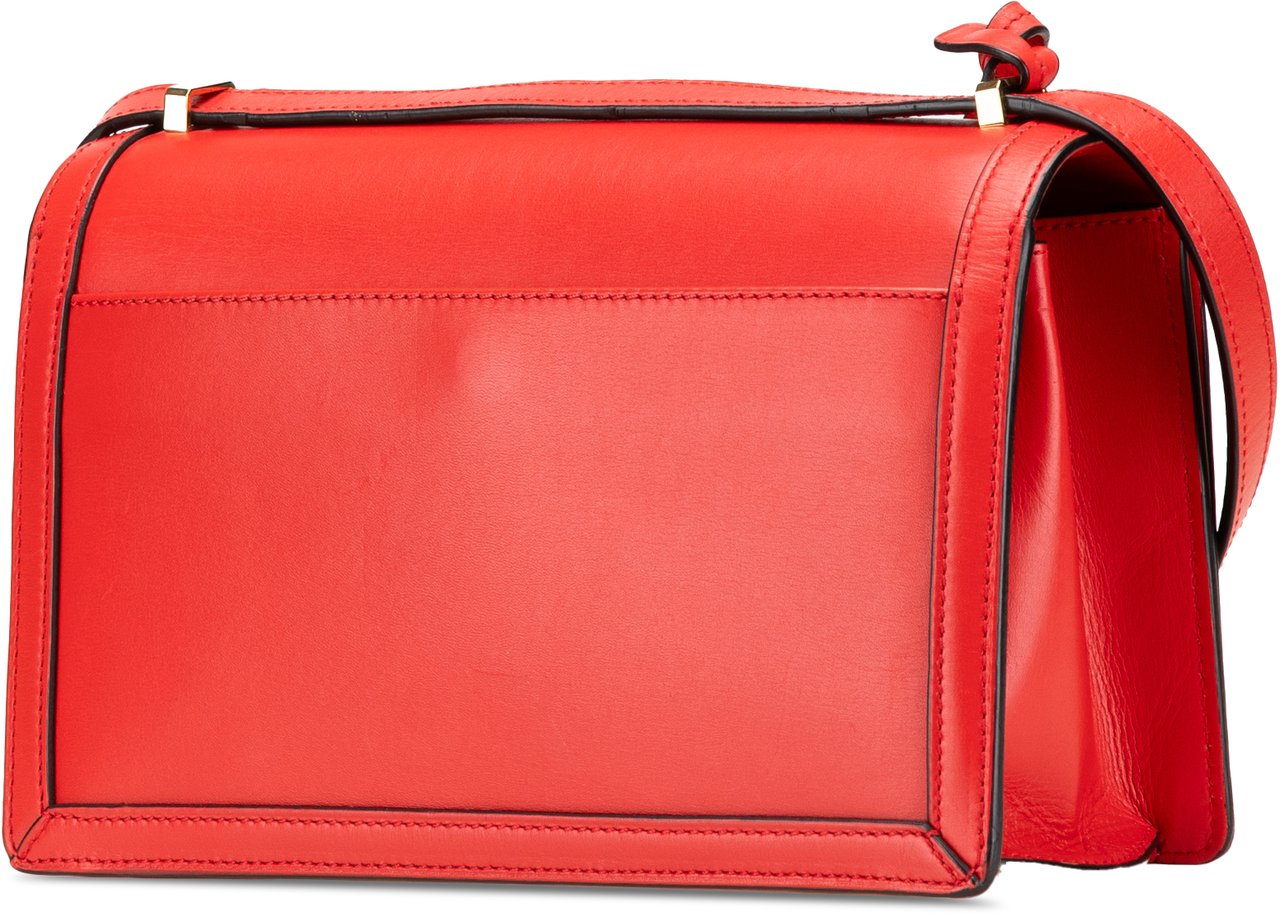 Loewe Medium Leather Barcelona Crossbody Rood