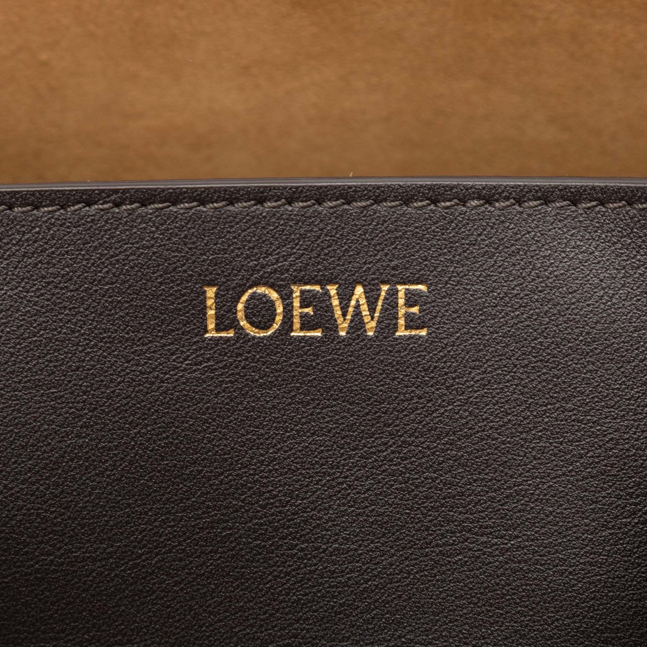 Loewe Medium Bicolor Shiny Calfskin Puzzle Fold Tote Rood