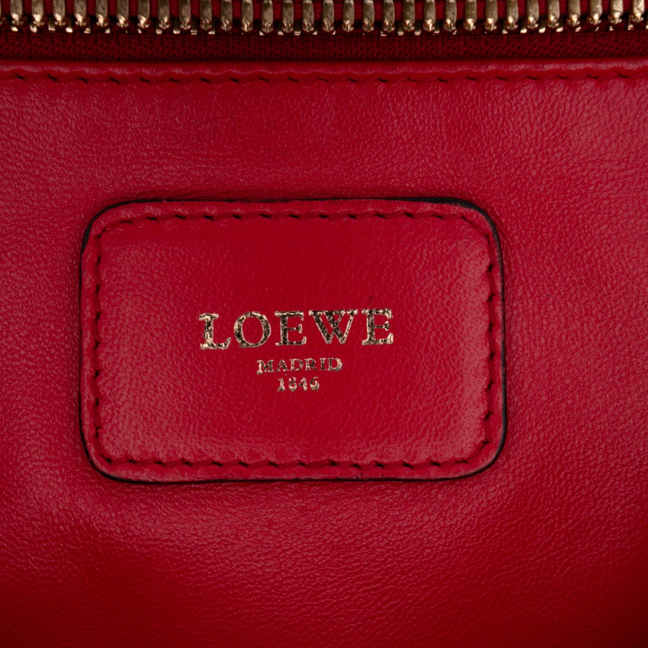 Loewe Leather Amazona 36 Rood
