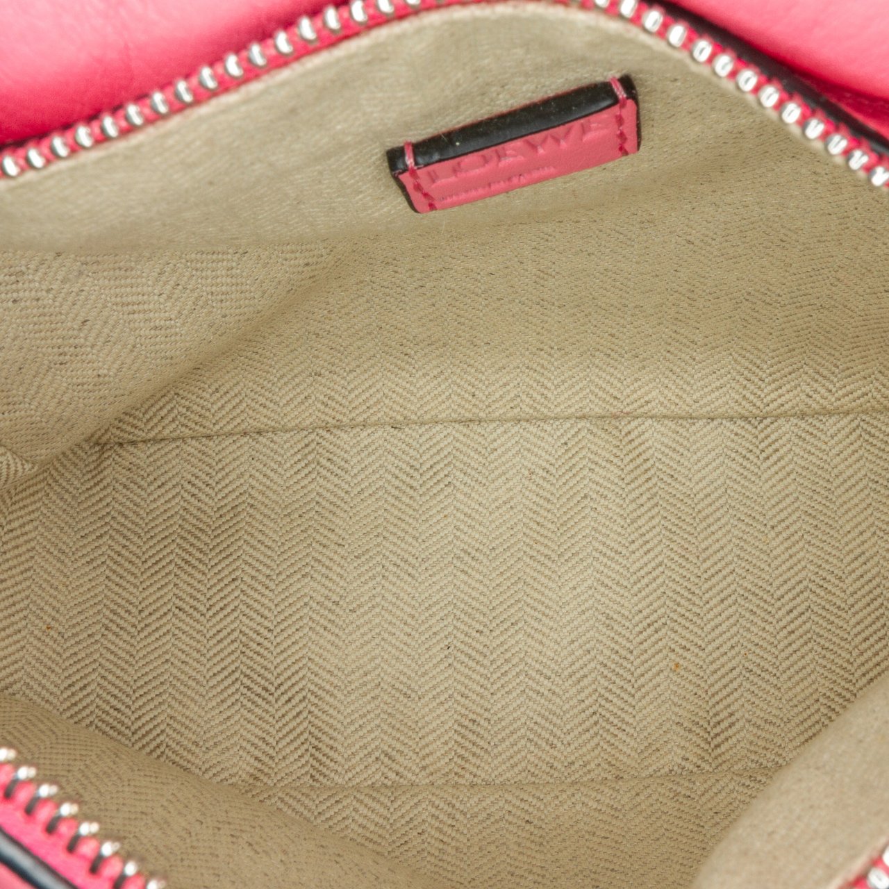 Loewe Mini Calfskin Puzzle Satchel Roze