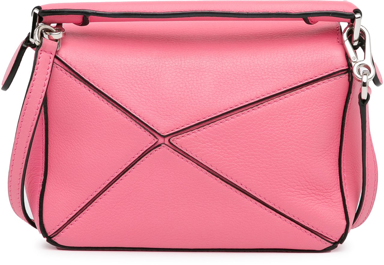 Loewe Mini Calfskin Puzzle Satchel Roze