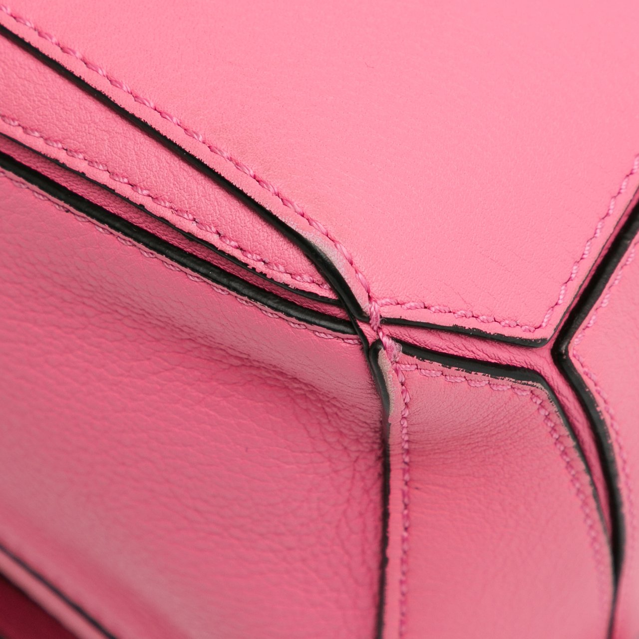 Loewe Mini Calfskin Puzzle Satchel Roze