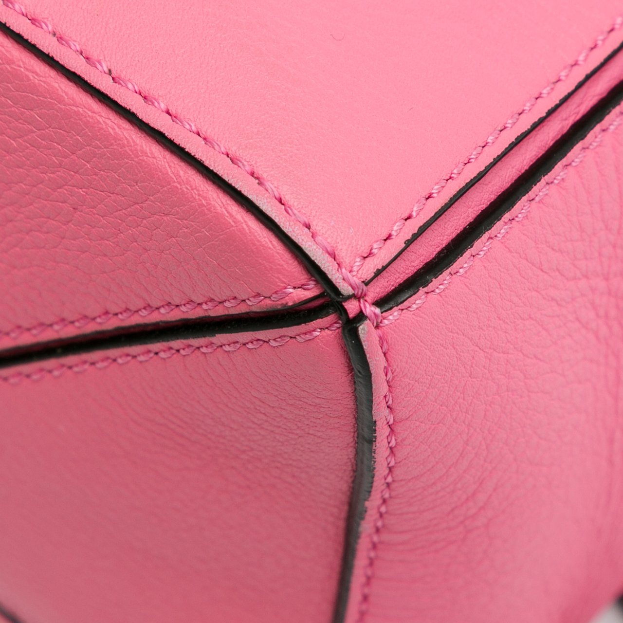 Loewe Mini Calfskin Puzzle Satchel Roze