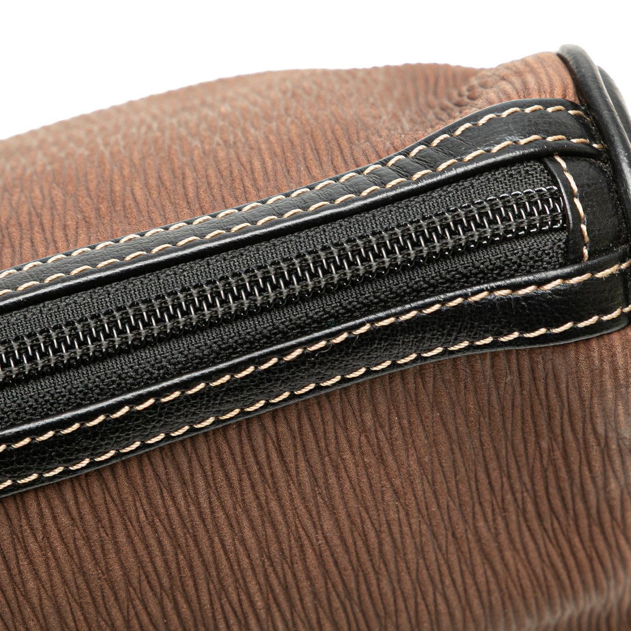 Loewe Leather Velazquez Pouch Bruin