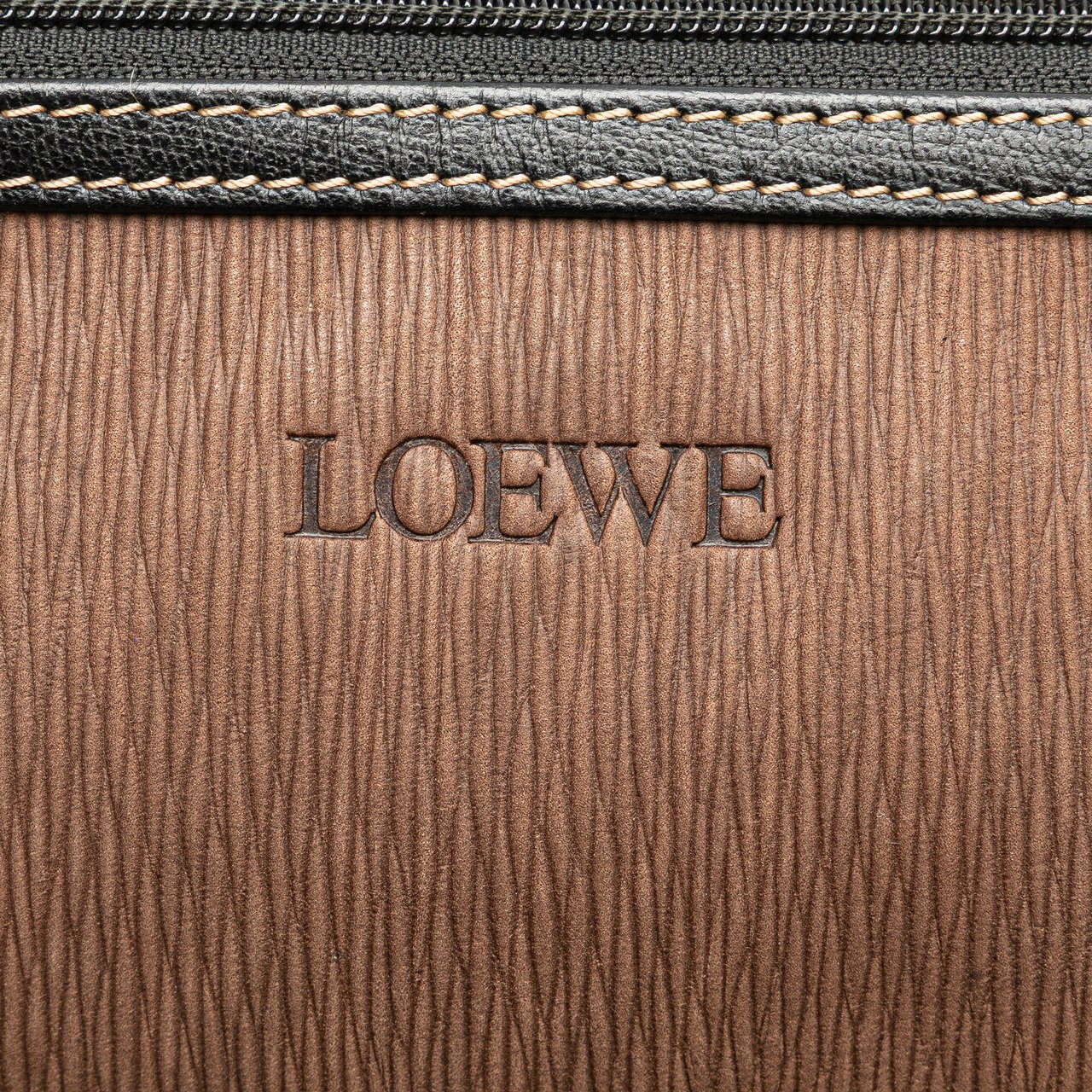Loewe Leather Velazquez Pouch Bruin