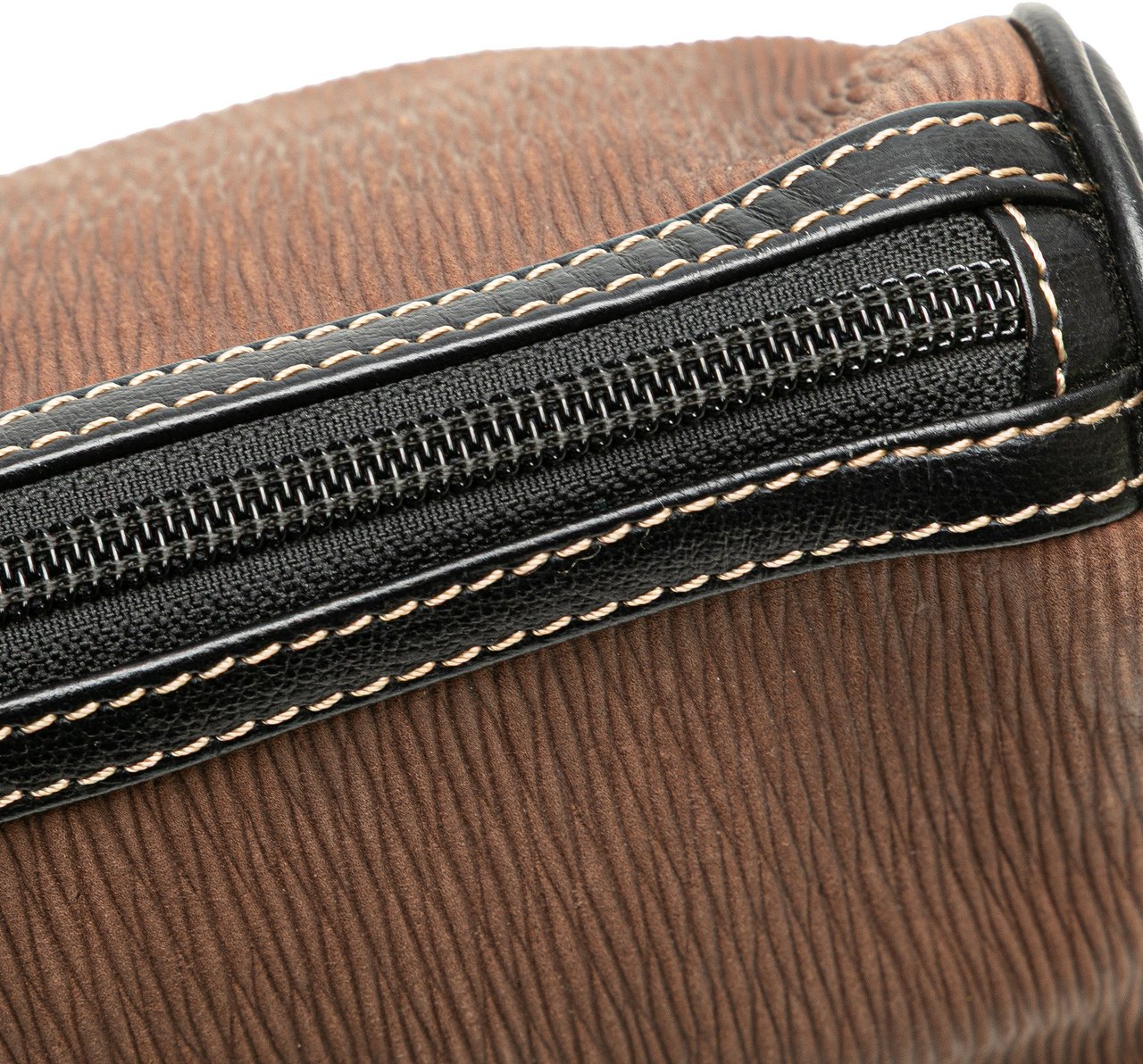 Loewe Leather Velazquez Pouch Bruin