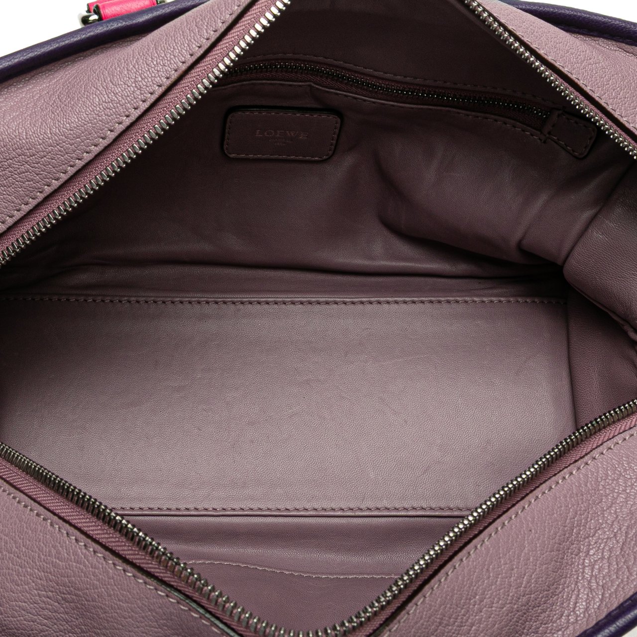 Loewe Tricolor Goatskin Amazona 28 Paars