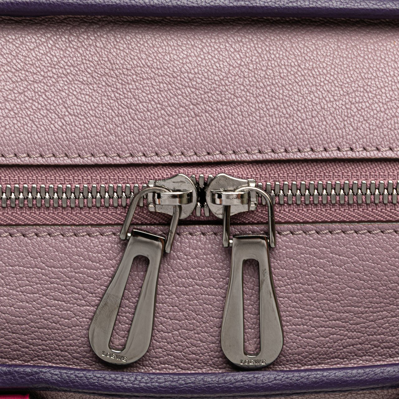 Loewe Tricolor Goatskin Amazona 28 Paars