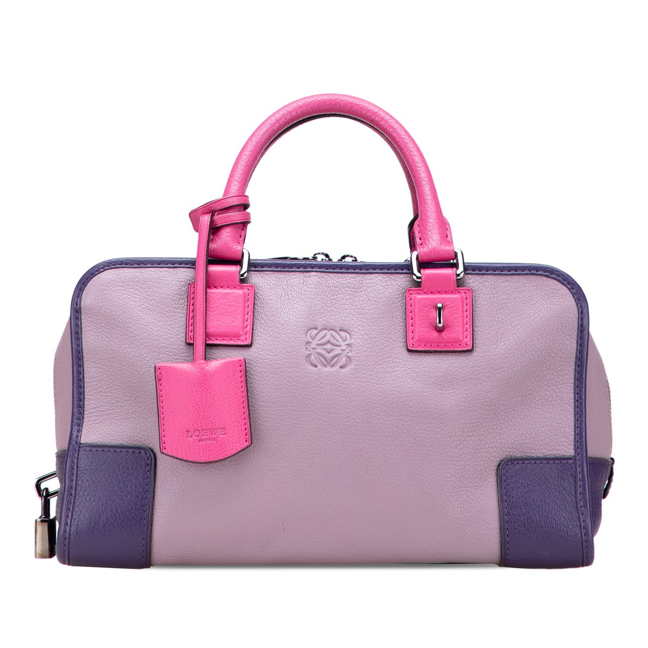 Loewe Tricolor Goatskin Amazona 28 Paars