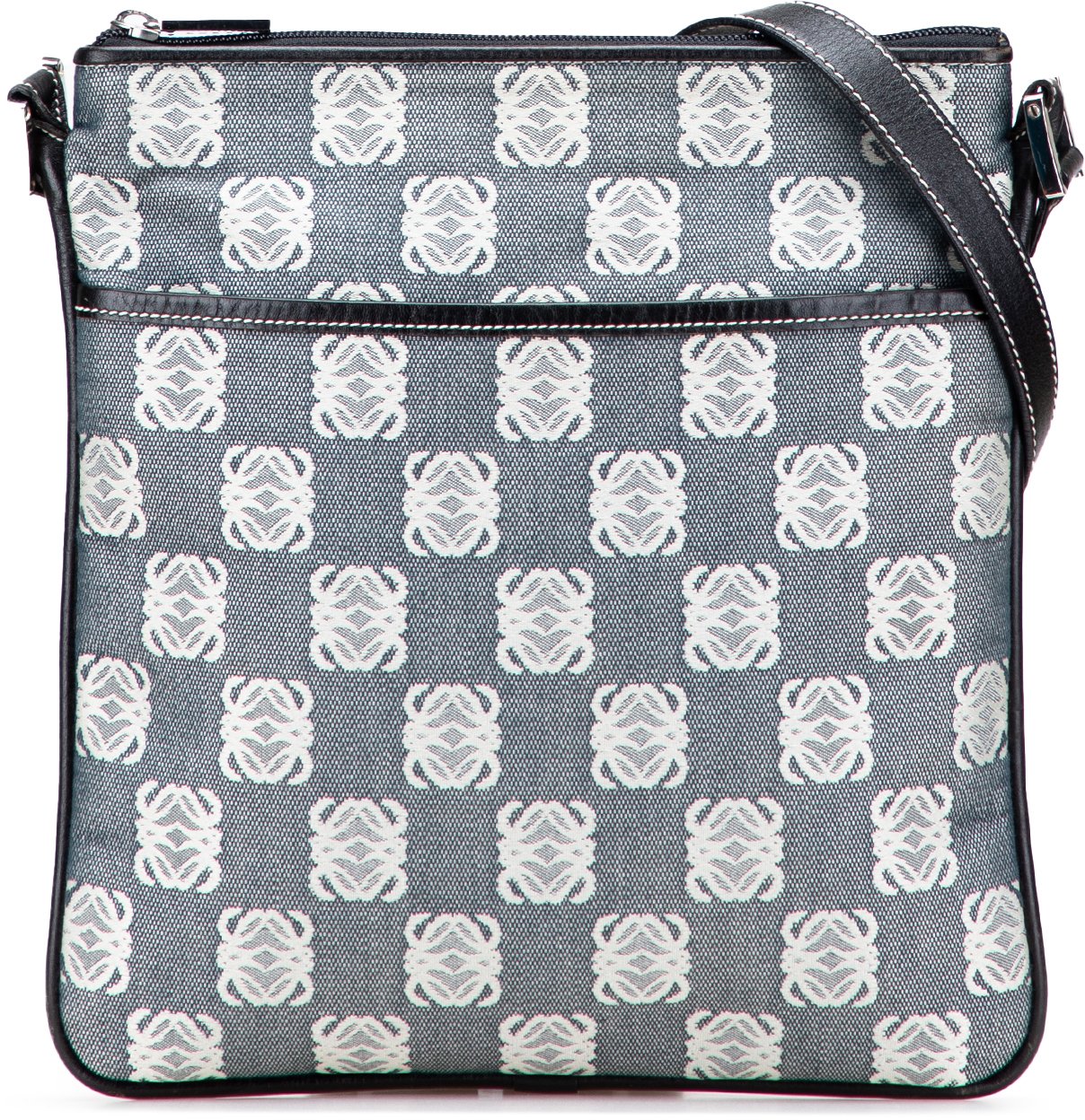 Loewe Anagram Canvas Crossbody Grijs