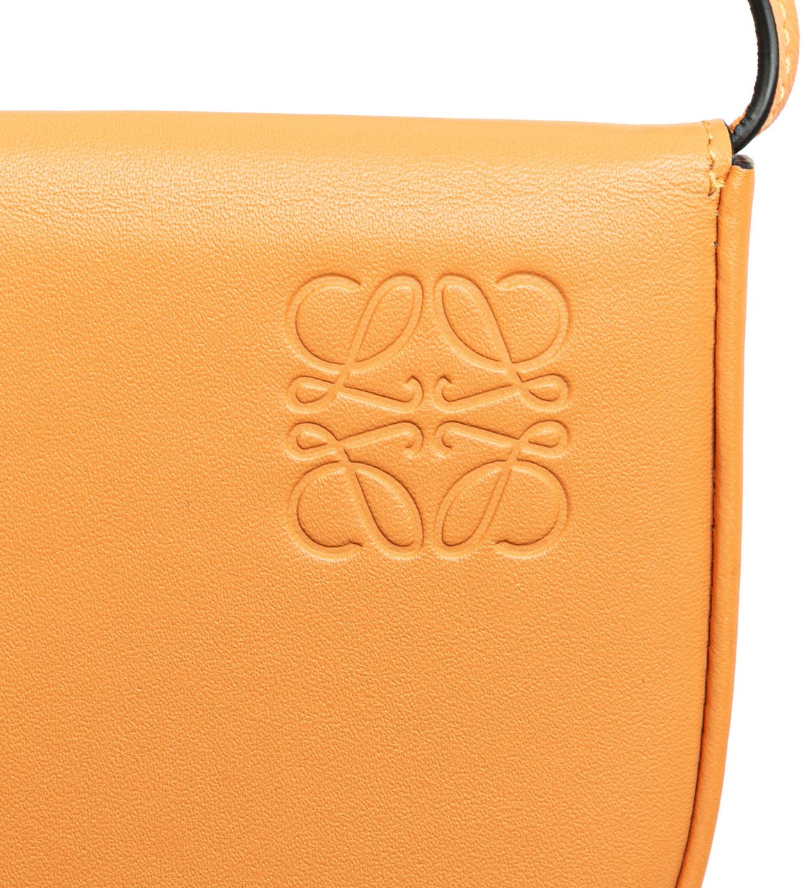 Loewe Small Soft Calfskin Heel Pouch Oranje