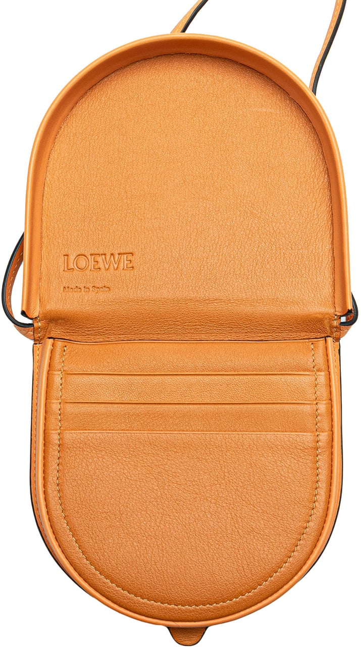 Loewe Small Soft Calfskin Heel Pouch Oranje