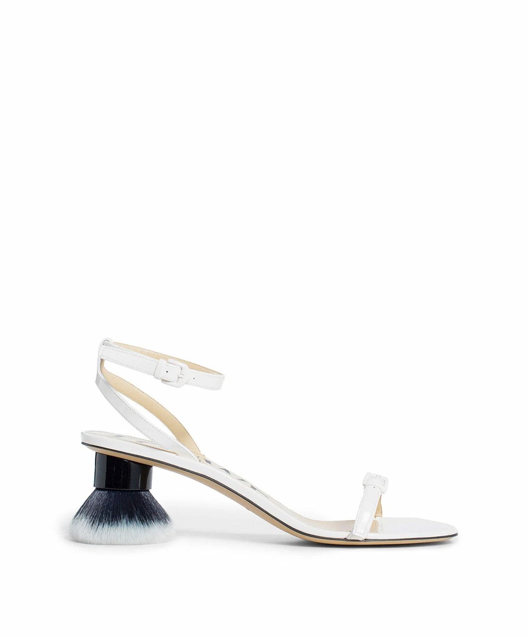Loewe Loewe Petal Brush Leather Sandals Wit
