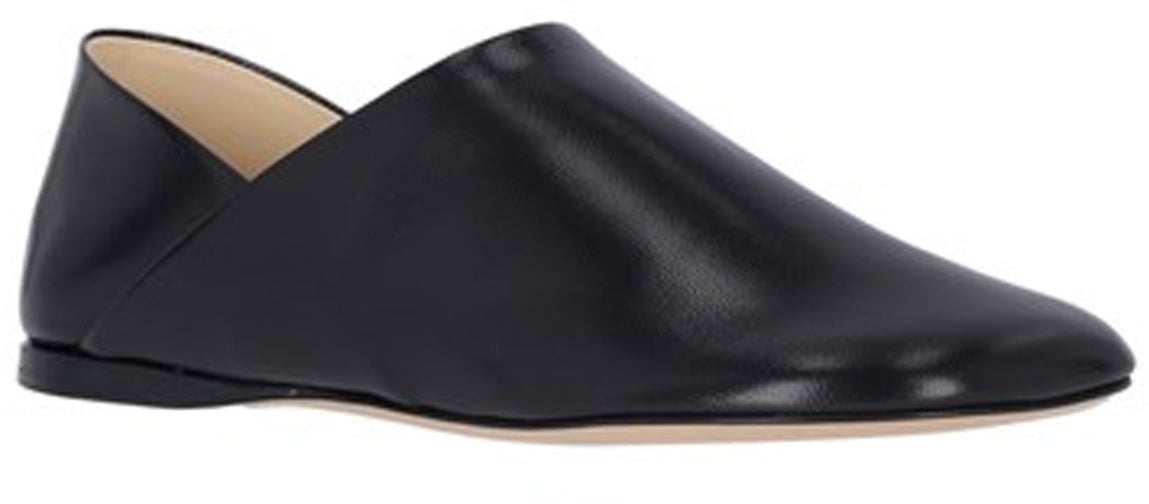 Loewe Loewe 'Slipper Toy' Leather Loafers Zwart