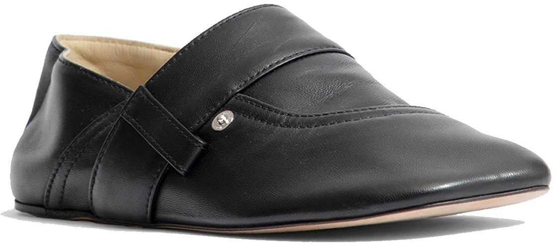 Loewe Loewe Toy Pocket Leather Slippers Zwart