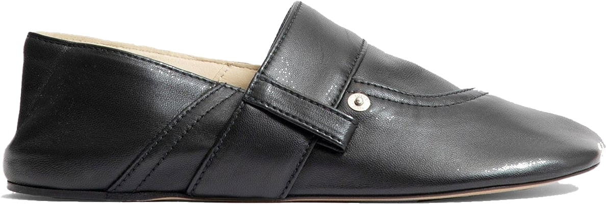Loewe Loewe Toy Pocket Leather Slippers Zwart
