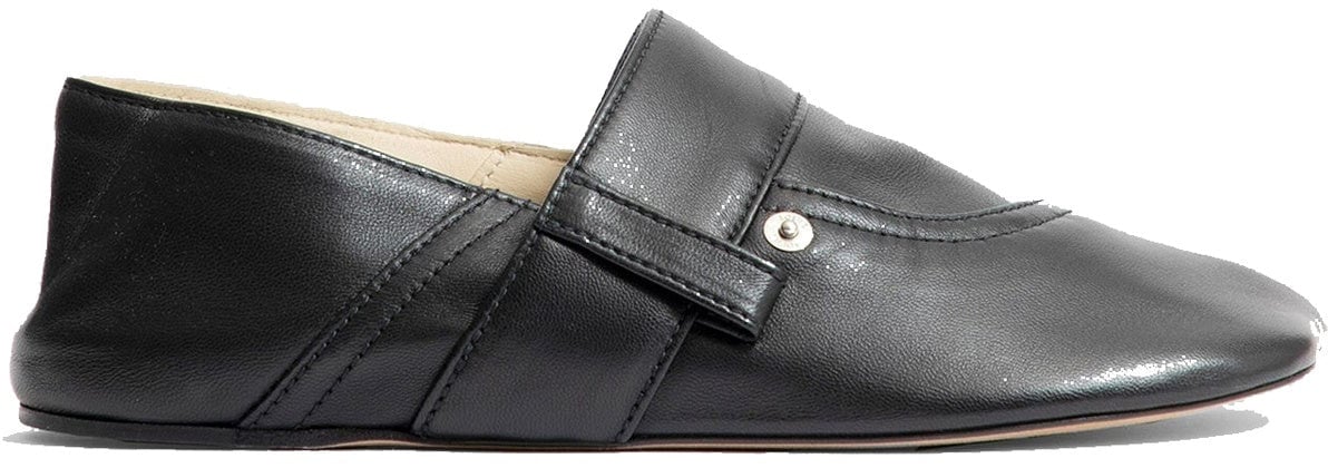 Loewe Loewe Toy Pocket Leather Slippers Zwart