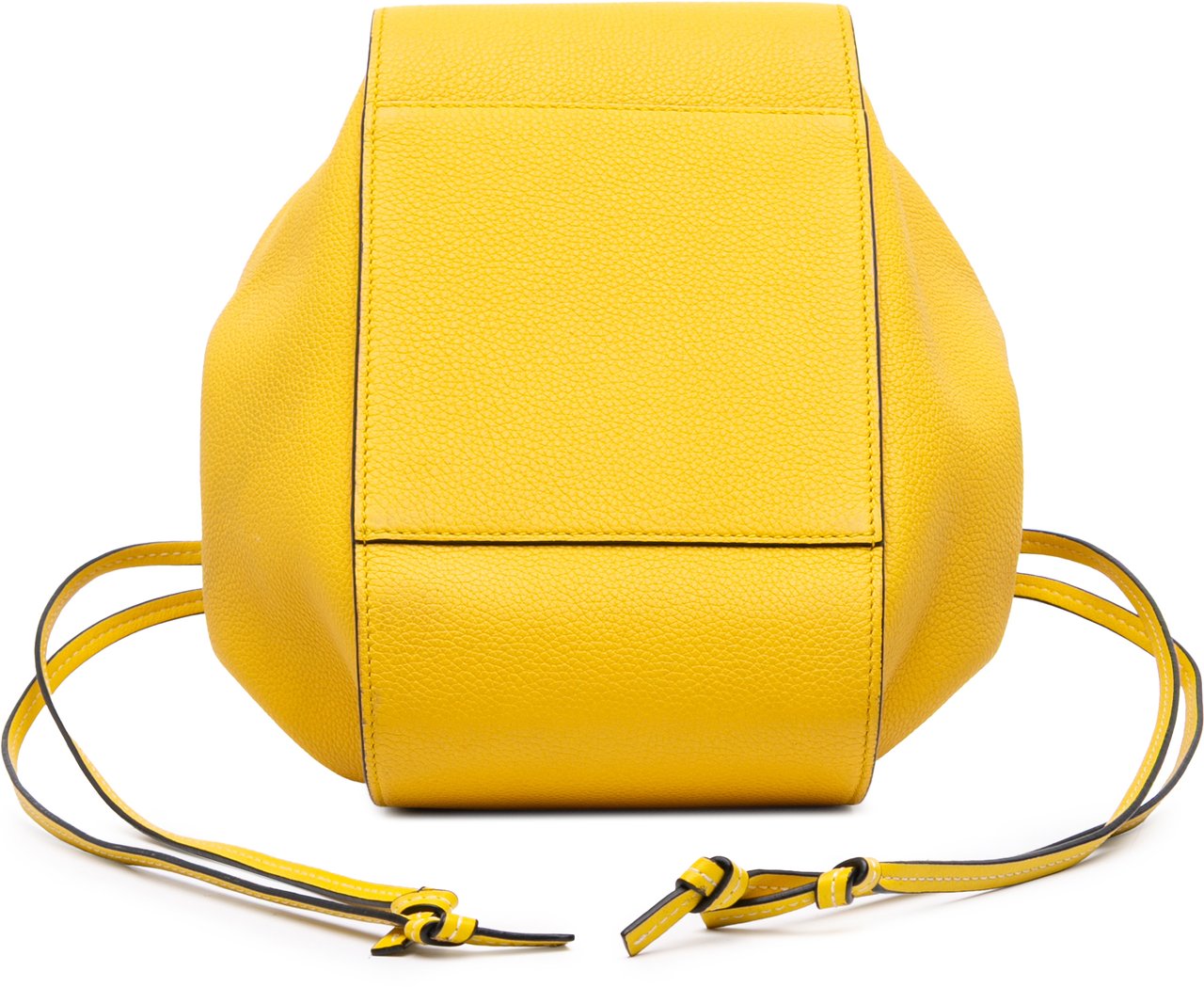 Loewe Small Grained Calfskin Drawstring Hammock Satchel Geel
