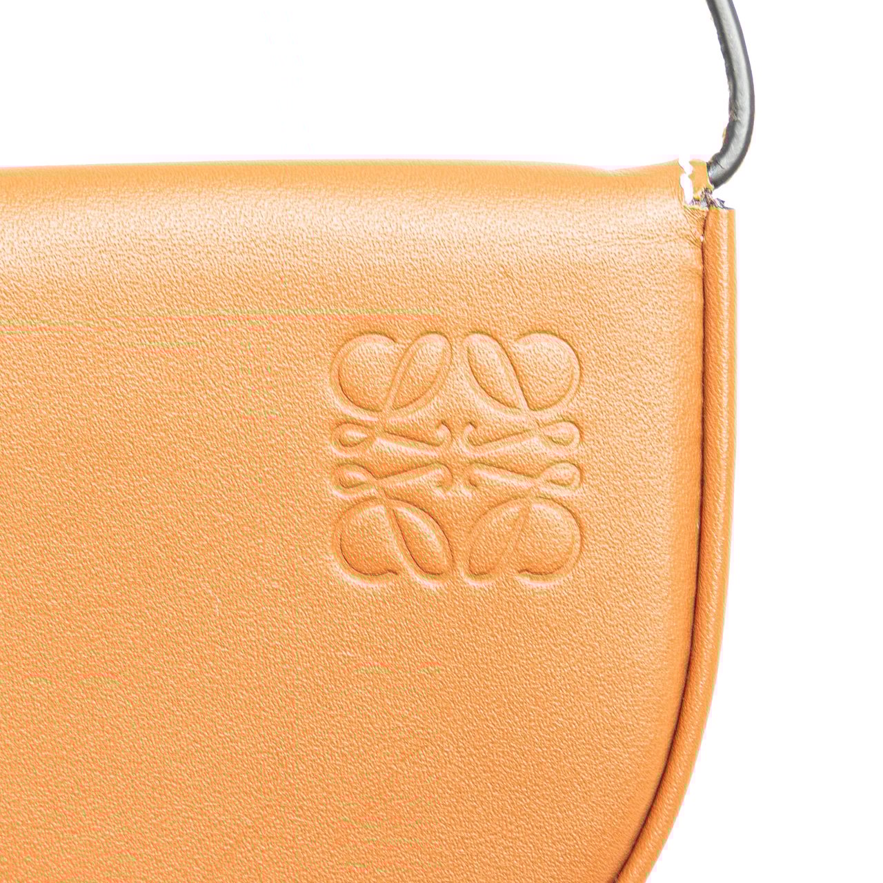 Loewe Mini Soft Calfskin Heel Pouch Bruin