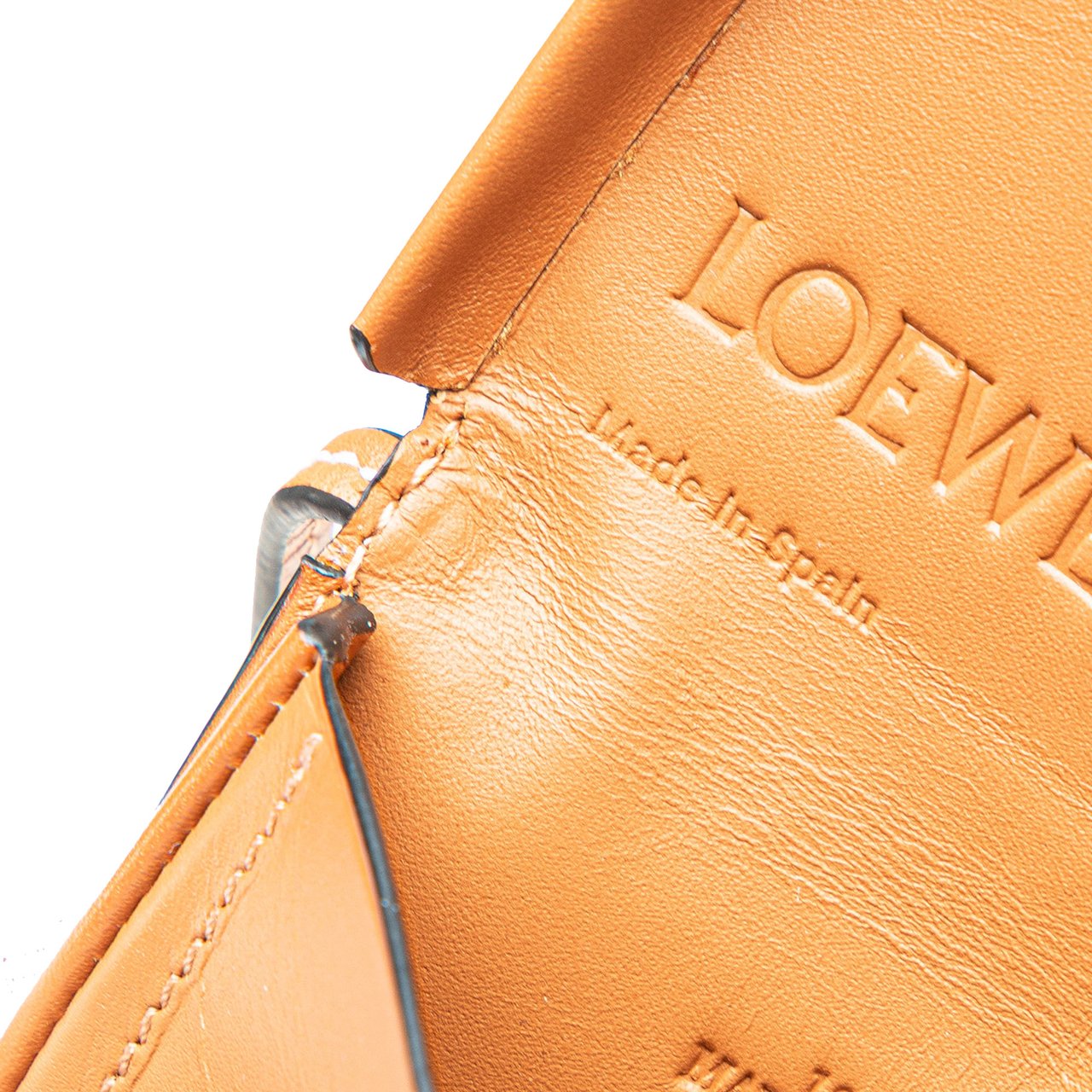 Loewe Mini Soft Calfskin Heel Pouch Bruin