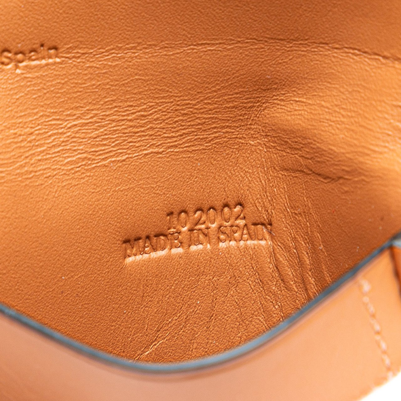 Loewe Mini Soft Calfskin Heel Pouch Bruin