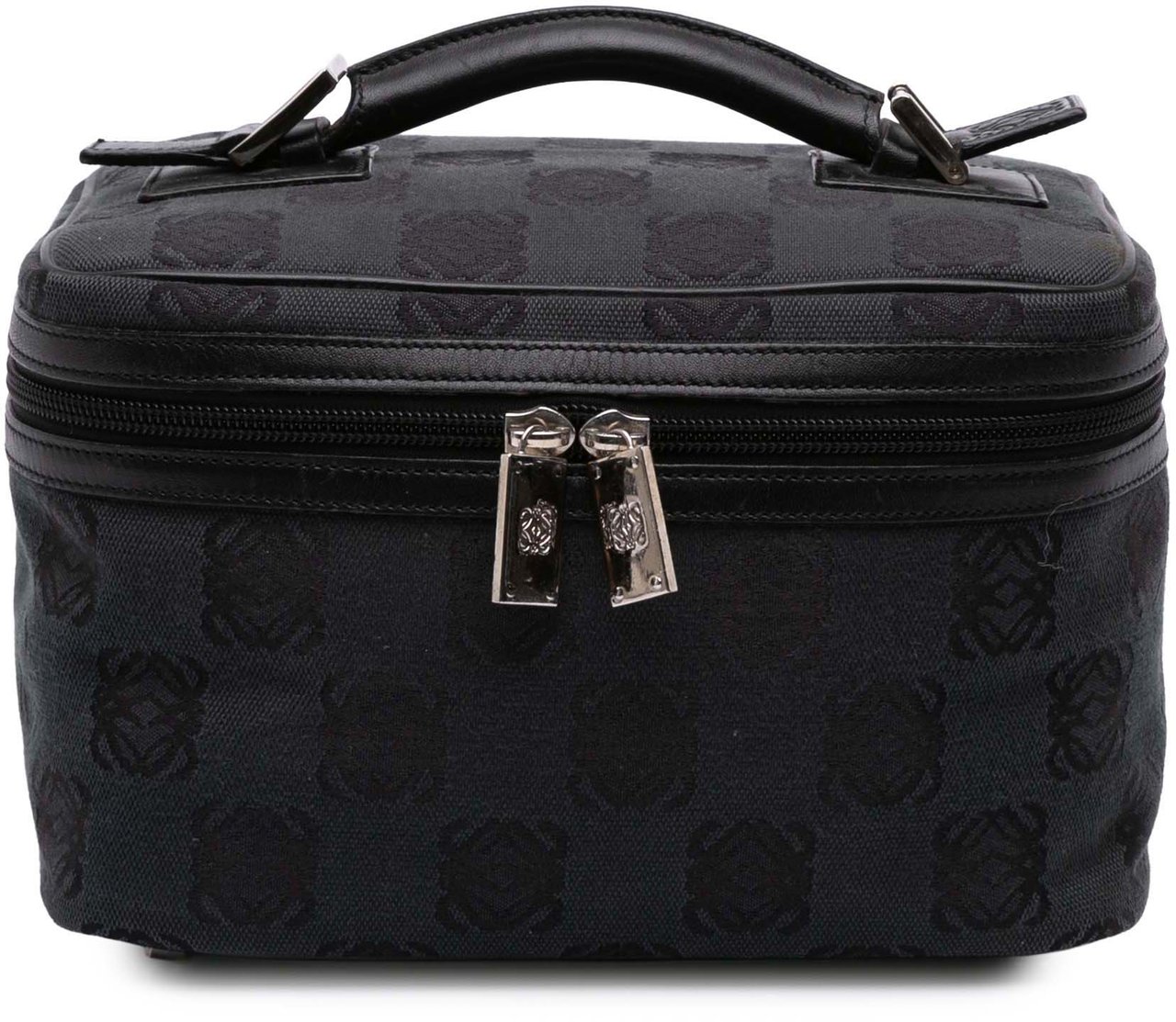 Loewe Anagram Canvas Vanity Case Zwart