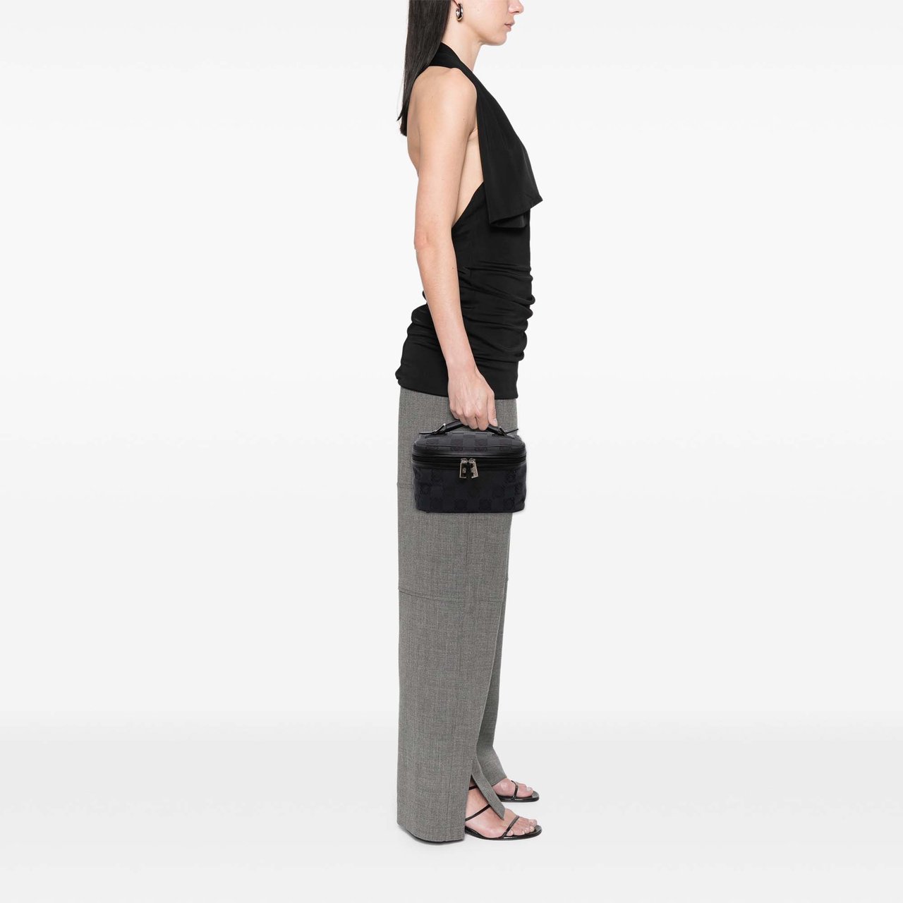 Loewe Anagram Canvas Vanity Case Zwart