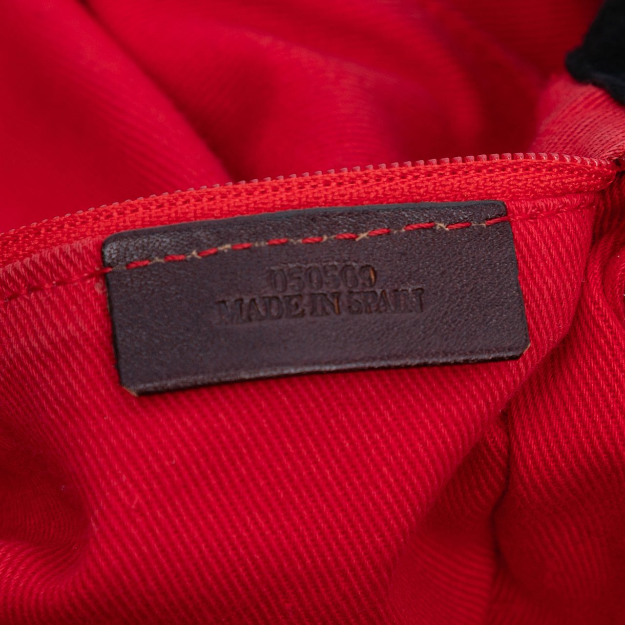 Loewe Suede Braided Chain Pocket Tote Zwart