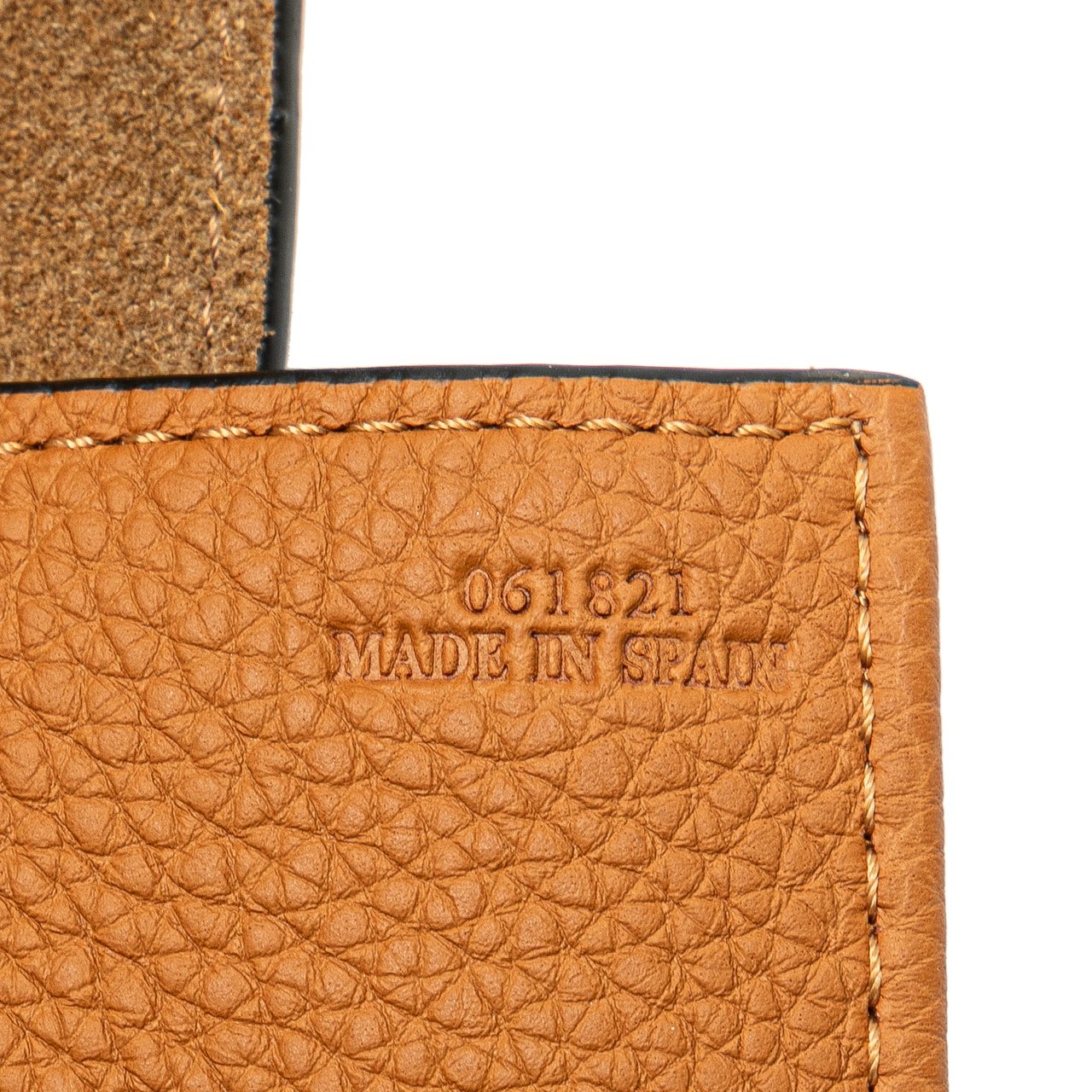 Loewe Medium Leather Flamenco Knot Tote Bruin