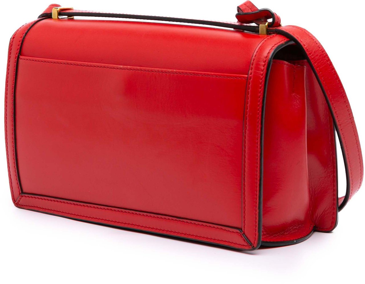 Loewe Medium Leather Barcelona Crossbody Rood