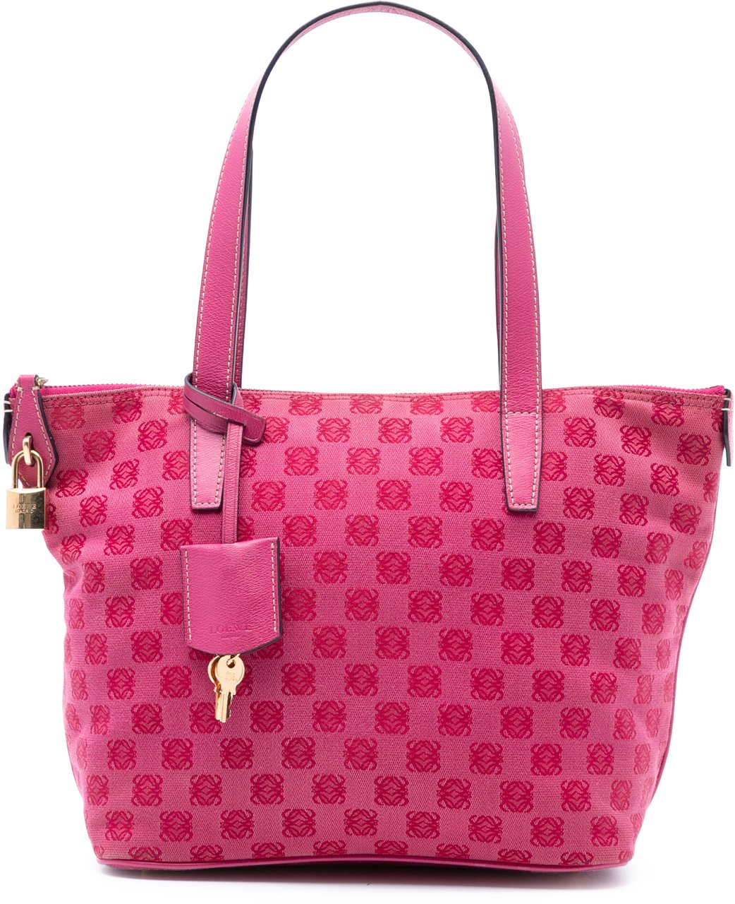 Loewe Anagram Canvas Tote Roze